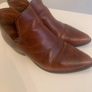 Steve Madden Brown Leather Ankle Boots